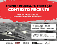 Aula inaugural do curso de Pedagogia e da Pós Graduação em Educação - PPGEd-So