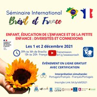 PPGEd-So e Núcleo de Educação e Estudos da Infância UFSCar convidam à participação em  seminário internacional com instituições francesas